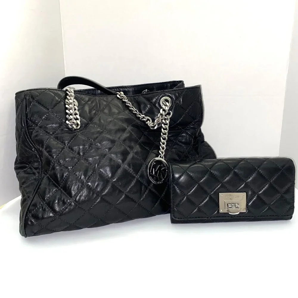 MICHAEL KORS‎ Quilted Tote Bag with Wallet